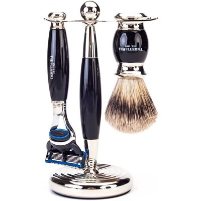 Truefitt & Hill Edwardian Shaving Set - Ebony - Gillette Fusion Truefitt & Hill Edwardian Shaving Set - Ebony - Gillette Fusion