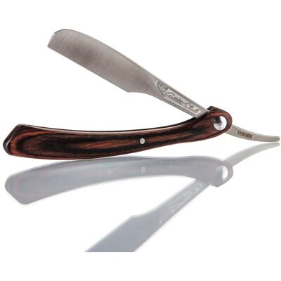 Feather Artist Club DX Teak Barberkniv for utbyttbare blad Feather Artist Club DX Teak Barberkniv for utbyttbare blad