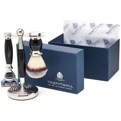 Truefitt & Hill Edwardian Shaving Set - Blue Opal - Gillette Fusion Truefitt & Hill Edwardian Shaving Set - Blue Opal - Gillette Fusion