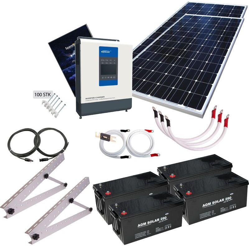 EP Solar Kraftpakke, 230V - 3000W/ 6000W, MPPT, 4x AGM