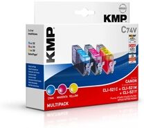 KMP C74V - CLI-521C/M/Y Value Pack  - 1510.0005