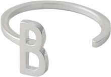 Design Letters Ring Silver A-Z B