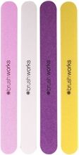 Brushworks Coloured Nail Files - 4 Pack 1 set