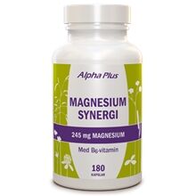 Alpha plus Magnesium Synergi 180 kapsler