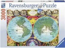 Ravensburger Puslespill 3000 Deler Antique Map