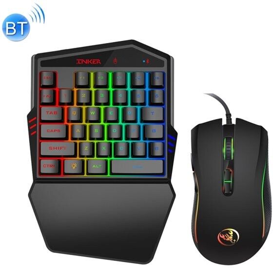 24hshop HXSJ K88 Trådløst Gaming Tangentbord + Tråd Mus