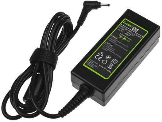 24hshop Green Cell lader / AC Adapter til Adapter Asus 45W / 19V 2.37A / 3.0-1.1mm