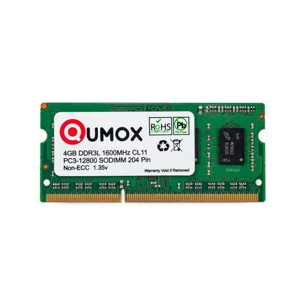 24hshop Qumox 4GB SODIMM DDR3L 1600 PC3L-12800S CL11 LV