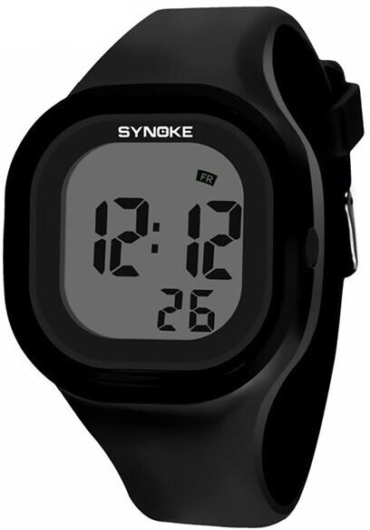 24hshop Jelly Digital Klokke med silikonarmbånd Svart