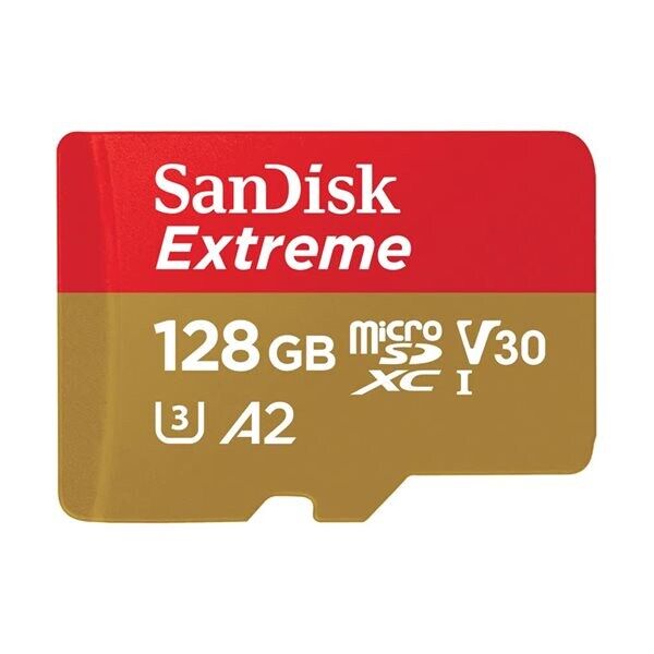 24hshop SanDisk Extreme microSDXC 128GB Class 10 V30