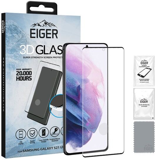 24hshop Eiger 3D Glass Skjermbeskyttelse Samsung Galaxy S21 Ultra