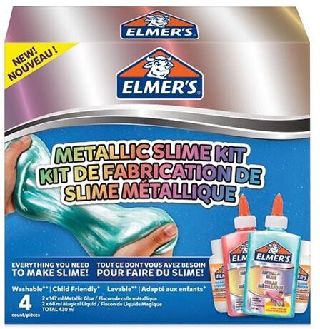 24hshop Elmer's Metallic slime kit - turkos/rosa