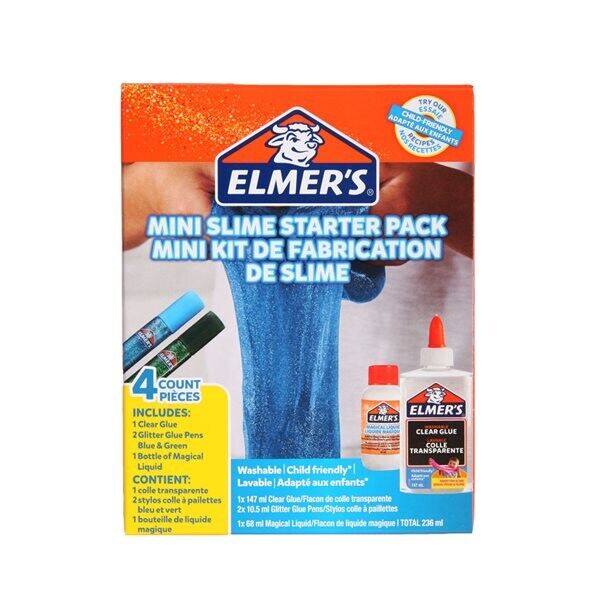 24hshop ELMER'S Mini Slime Kit Grønn/blå