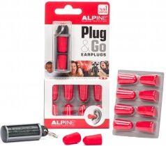 Alpine Plug&Go foam earplugs 5 pair blister