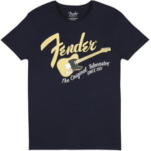 Fender Original Telecaster Men's Tee T-skjorte Navy/Blonde - Small