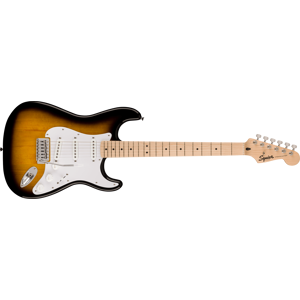 Squier Sonic Stratocaster, Maple Fingerboard, White Pickguard, 2-Color Sunburst