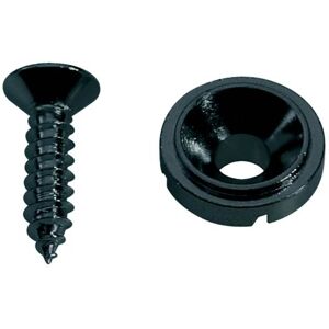 Boston SH-3-B string retainer. button model. with screw. diameter 10mm. height 5mm. Black