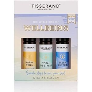 Tisserand Aromatherapy The Little Box of Wellbeing Zestaw olejków eterycznych rollon dla poprawy nastroju 3 x 10 ml Tisserand Aromatherapy