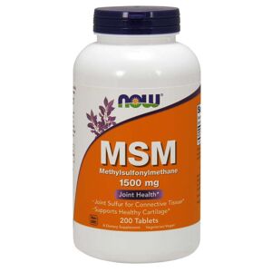 NOW FOODS MSM Metylosulfonylometan 1500 mg 200 tabletek NOW FOODS