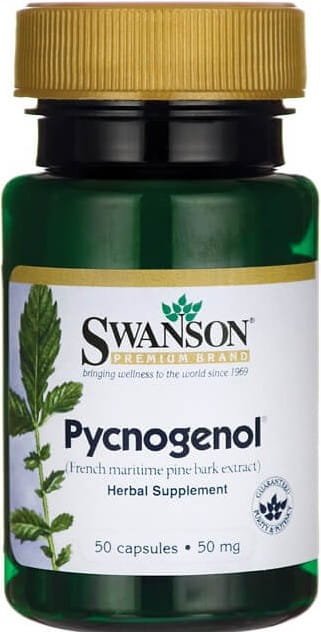 SWANSON HEALTH PRODUCTS Ekstrakt z kory francuskiej nadmorskiej sosny Pycnogenol 50mg 50 kapsułek SWANSON