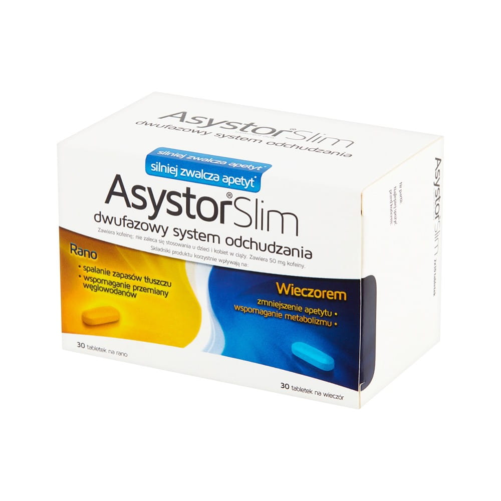 Aflofarm Asystor Slim rano 30 tabletek + wieczór 30 tabletek