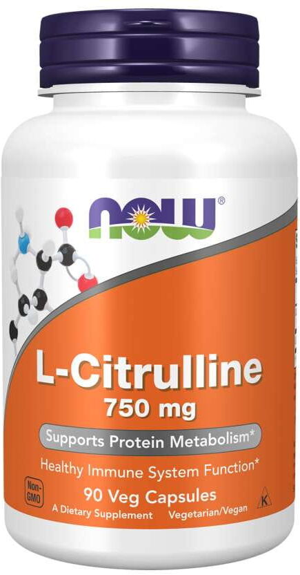 NOW FOODS LCitrulline LCytrulina 750 mg 90 kapsułek NOW FOODS