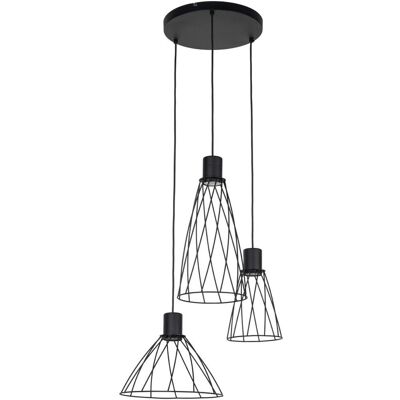 TK Lighting MODESTO BLACK LAMPA WISZACA 3 koło TK Lighting MODESTO BLACK LAMPA WISZACA 3 koło