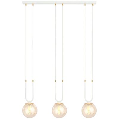 EMIBIG Lampa wisząca GLAM nowoczesna biała E14 10W LED EMIBIG Lampa wisząca GLAM nowoczesna biała E14 10W LED
