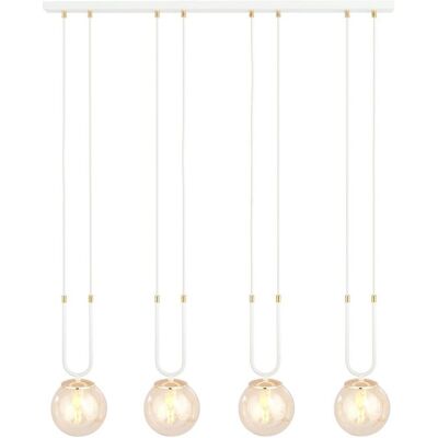 EMIBIG Lampa wisząca GLAM nowoczesna biała E14 10W LED EMIBIG Lampa wisząca GLAM nowoczesna biała E14 10W LED