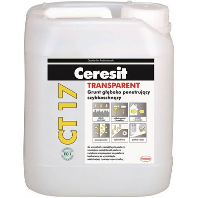 Ceresit Grunt Głęboko Penetrujący Bezrozpuszczalnikowy CT 17 5 l Ceresit Grunt Głęboko Penetrujący Bezrozpuszczalnikowy CT 17 5 l
