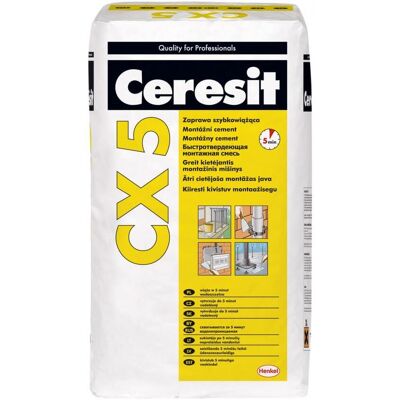 Ceresit Zaprawa Szybkowiążąca CX 5 25 kg Ceresit Ceresit Zaprawa Szybkowiążąca CX 5 25 kg Ceresit