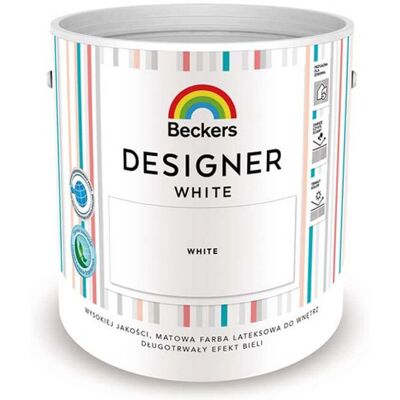 Beckers Farba Lateksowa Designer White 5L Beckers Beckers Farba Lateksowa Designer White 5L Beckers