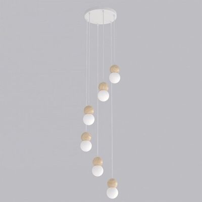 EMIBIG Lampa wisząca LOOP nowoczesna biała G9 8W LED EMIBIG Lampa wisząca LOOP nowoczesna biała G9 8W LED