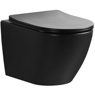 Emporia Miska WC Nox 1.0 49x37x36 Z Deską Wolnoopadającą Czarny Mat 0114-MB Emporia Emporia Miska WC Nox 1.0 49x37x36 Z Deską Wolnoopadającą Czarny Mat 0114-MB Emporia