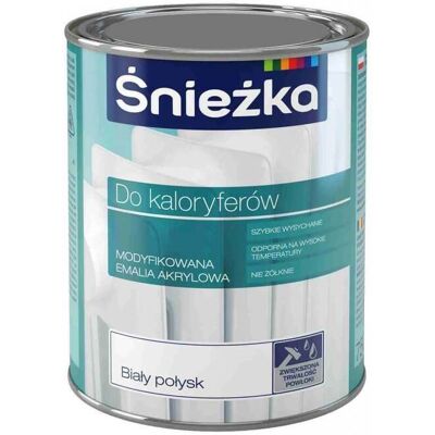 Śnieżka Śnieżka Do Kaloryferów Biała 0,75L Śnieżka Śnieżka Do Kaloryferów Biała 0,75L