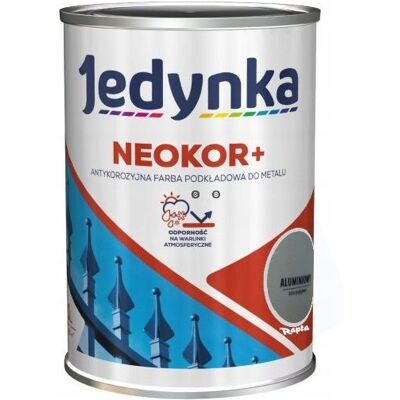 Jedynka Farba Podkładowa Antykorozyjna Neokor Plus Aluminiowy 10L Jedynka Jedynka Farba Podkładowa Antykorozyjna Neokor Plus Aluminiowy 10L Jedynka