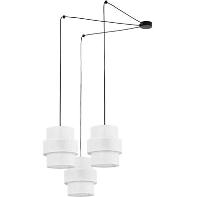 TK Lighting CALISTO WHITE LAMPA WISZACA 3 TK Lighting CALISTO WHITE LAMPA WISZACA 3