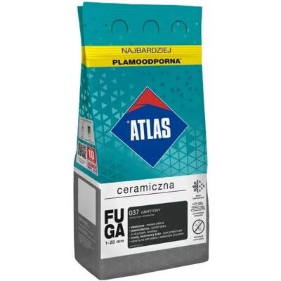 Atlas Fuga Ceramiczna 5 Kg 037 Grafitowy Atlas Atlas Fuga Ceramiczna 5 Kg 037 Grafitowy Atlas