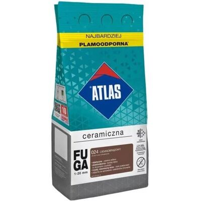 Atlas Fuga Ceramiczna 5 Kg 024 Ciemnobrązowy Atlas Atlas Fuga Ceramiczna 5 Kg 024 Ciemnobrązowy Atlas