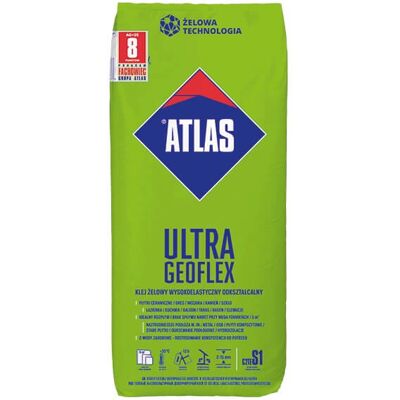 Atlas Ultra Geoflex 25kg - Wysoka elastyczność kleju do płytek Atlas Ultra Geoflex 25kg - Wysoka elastyczność kleju do płytek