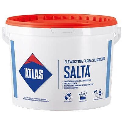 Atlas Baza farby silikonowej Salta biała 10 l Atlas Atlas Baza farby silikonowej Salta biała 10 l Atlas