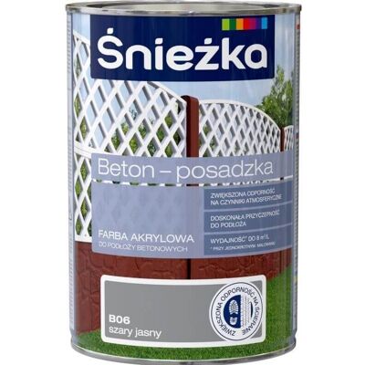 Śnieżka Śnieżka Beton-posadzka B06 Szary Jasny 0,8L Śnieżka Śnieżka Beton-posadzka B06 Szary Jasny 0,8L