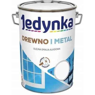 Jedynka Farba Drewno I Metal Biały Mat 5L Jedynka-Tikkurila Jedynka Farba Drewno I Metal Biały Mat 5L Jedynka-Tikkurila