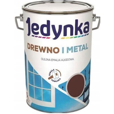 Jedynka Farba Drewno I Metal Brązowy Mat 0,9L Jedynka-Tikkurila Jedynka Farba Drewno I Metal Brązowy Mat 0,9L Jedynka-Tikkurila