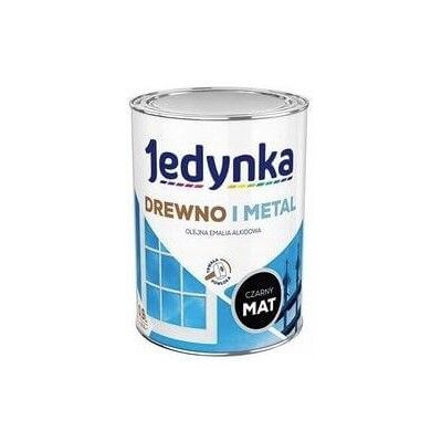 Jedynka Farba Drewno I Metal Czarny Mat 0,9L Jedynka-Tikkurila Jedynka Farba Drewno I Metal Czarny Mat 0,9L Jedynka-Tikkurila