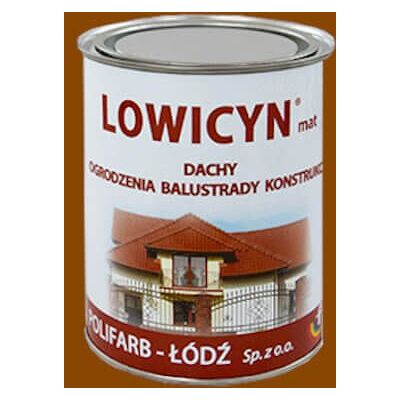 Polifarb Łódź Farba Lowicyn Czerwony Tlenkowy 5L Polifarb Łódź Polifarb Łódź Farba Lowicyn Czerwony Tlenkowy 5L Polifarb Łódź