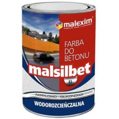 Malexim Farba Akrylowo-Silikonowa Do Betonu Malsilbet Czarny 2.5L Malexim Malexim Farba Akrylowo-Silikonowa Do Betonu Malsilbet Czarny 2.5L Malexim