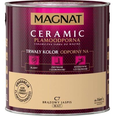 Farba Ceramiczna Magnat Ceramic C7 Brązowy Jaspis 2,5l Farba Ceramiczna Magnat Ceramic C7 Brązowy Jaspis 2,5l