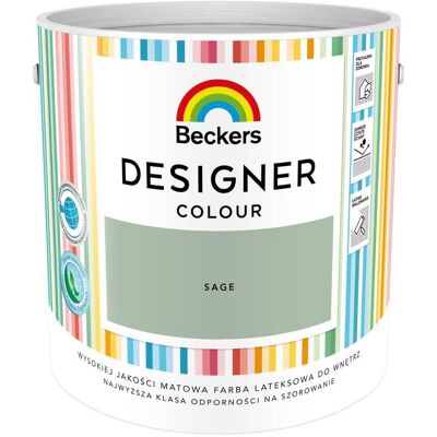 Beckers Farba Lateks Designer Colour Sage 5L Beckers Beckers Farba Lateks Designer Colour Sage 5L Beckers