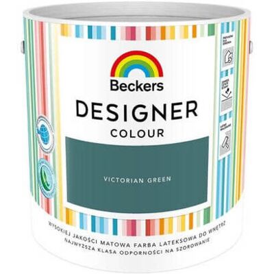 Beckers Farba Lateks Designer Colour Victorian Green 2,5L Beckers Beckers Farba Lateks Designer Colour Victorian Green 2,5L Beckers